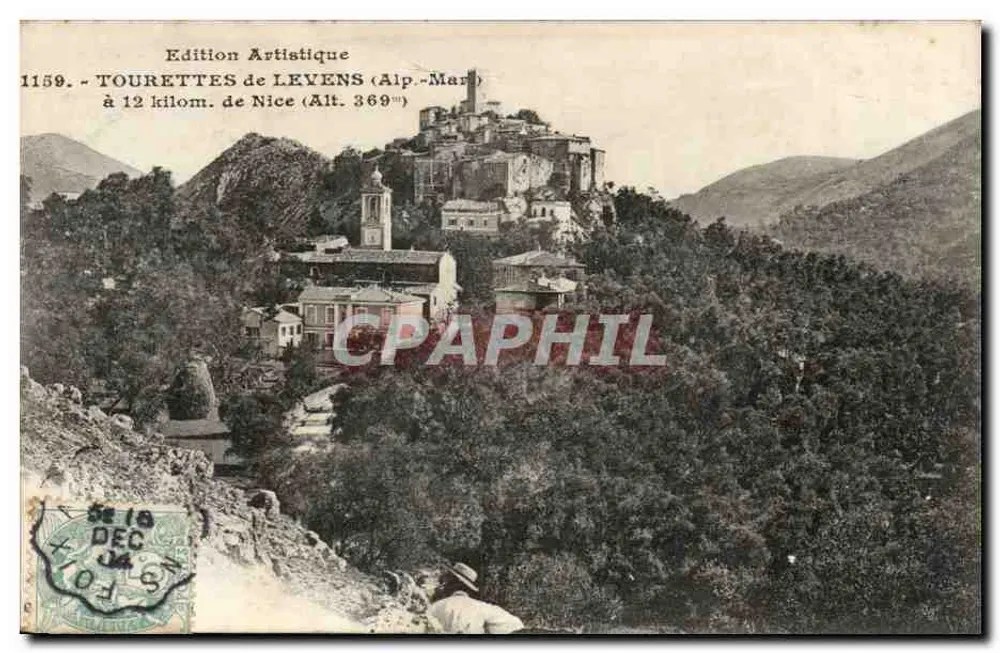Tourettes de Levens — Alpes-Maritimes — Edição Artística n°1159 - Frente