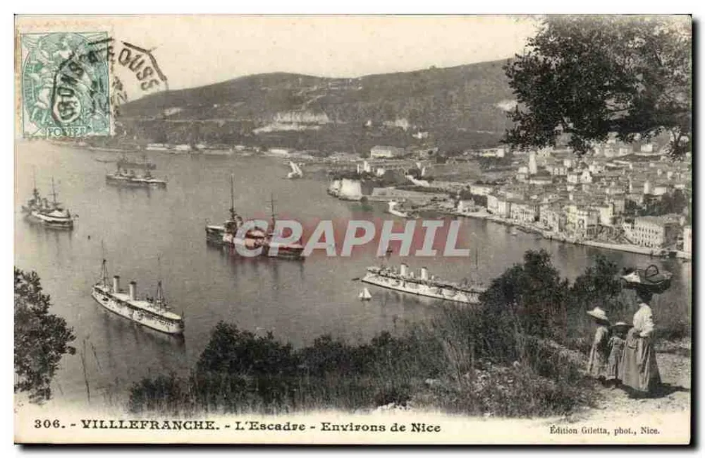 L'Escadre - Umgebung von Nice — Édition Giletta, Foto., Nice, n° 306 - Vorderseite