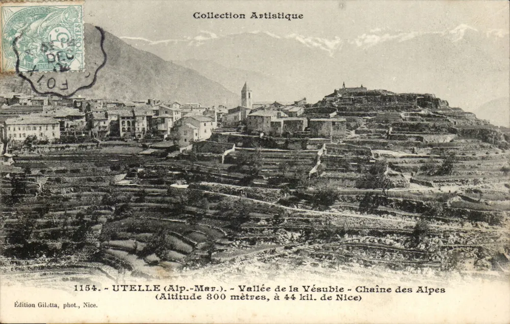 Utelle (Alp-Mar.) — Tal der Vésubie — Alpenkette — Edition Gilletta, Foto Nice - Vorderseite