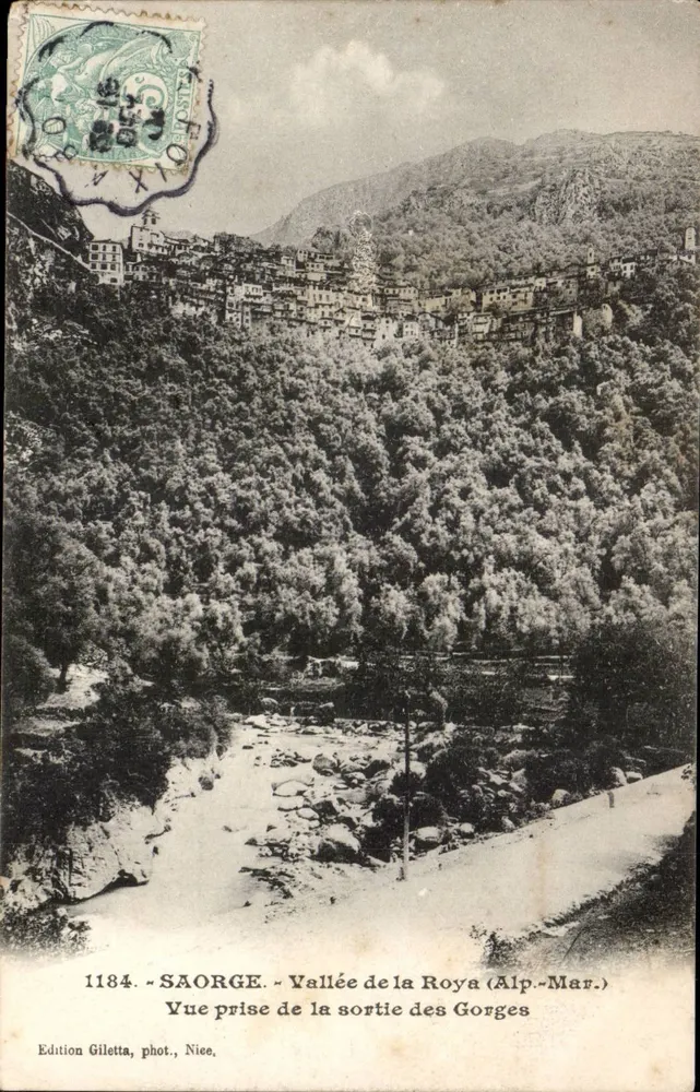 Saorge — Tal der Roya (Alp.-Mar.) — Edition Giletta, phot. Nies, n° 1184 - Vorderseite