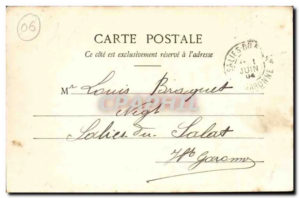 La Turbie — Bergbahn von Monte-Carlo — Ausgabe Pagnon - Rückseite