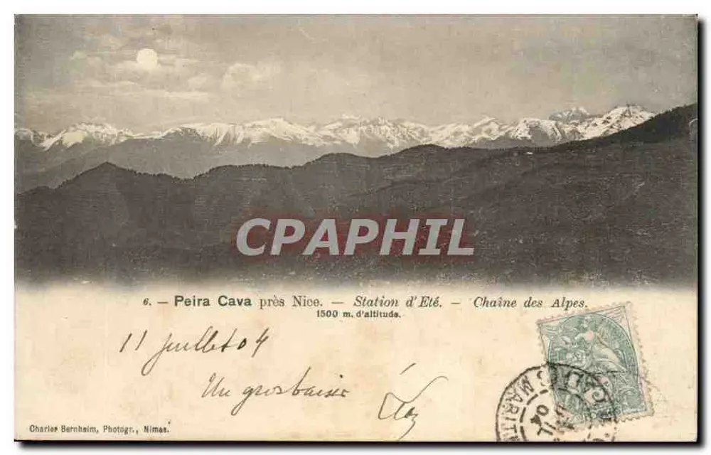 Peïra Cava in der Nähe von Nice — Sommerstation — Alpen — Charles Bernheim, Fotograf, Nîmes - Vorderseite