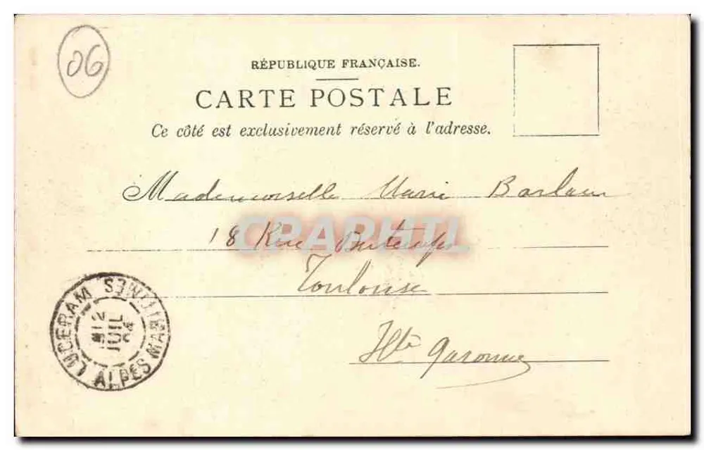 Peïra Cava in der Nähe von Nice — Sommerstation — Alpen — Charles Bernheim, Fotograf, Nîmes - Rückseite