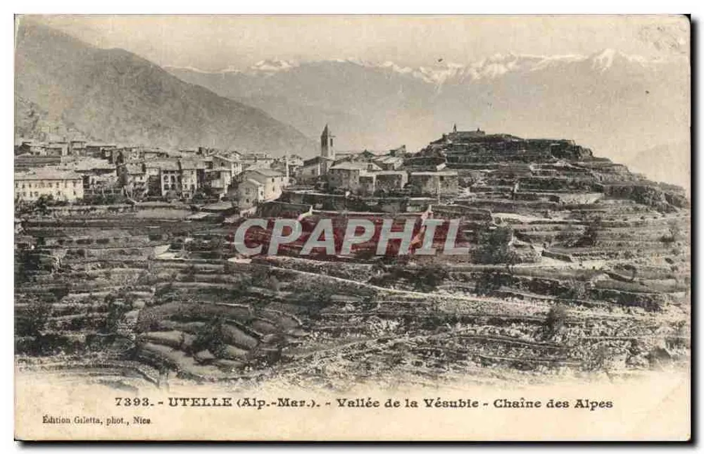 Utelles (Alpes-Maritimes) — Tal der Vésubie — Kette der Alpen — Edition Giletta, Foto. Nîmes - Vorderseite