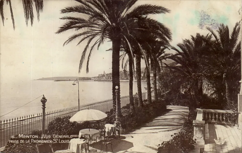Menton - Allgemeiner Blick - Einnahme der Promenade Saint-Louis - Vorderseite