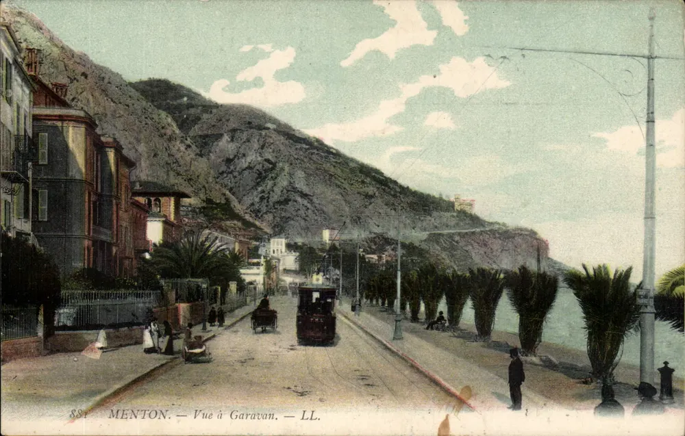Menton — Vista de Garavan — LL. — n° 881 - Frente