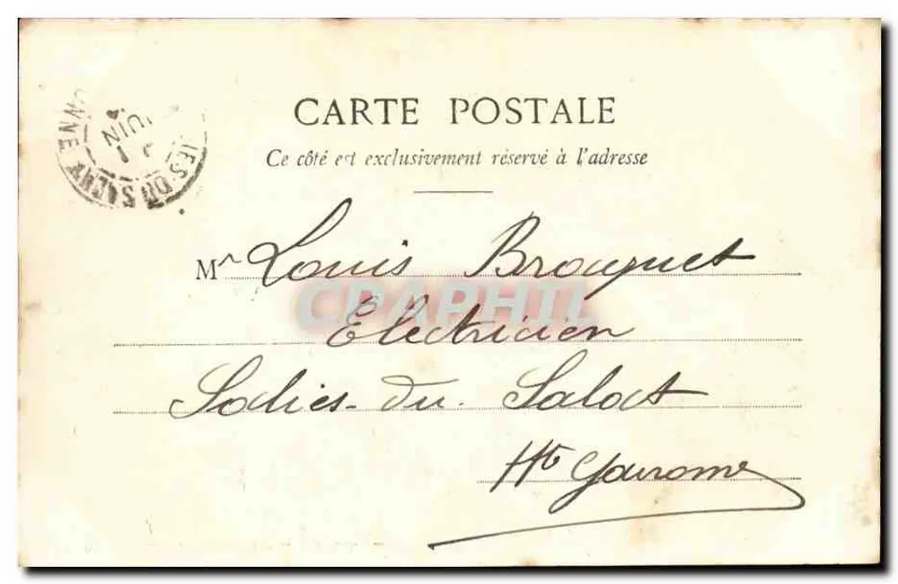Menton - Ponte St-Louis (Fronteira) — editor Édouard Truguet, fot. Nice, n° 918 - Verso