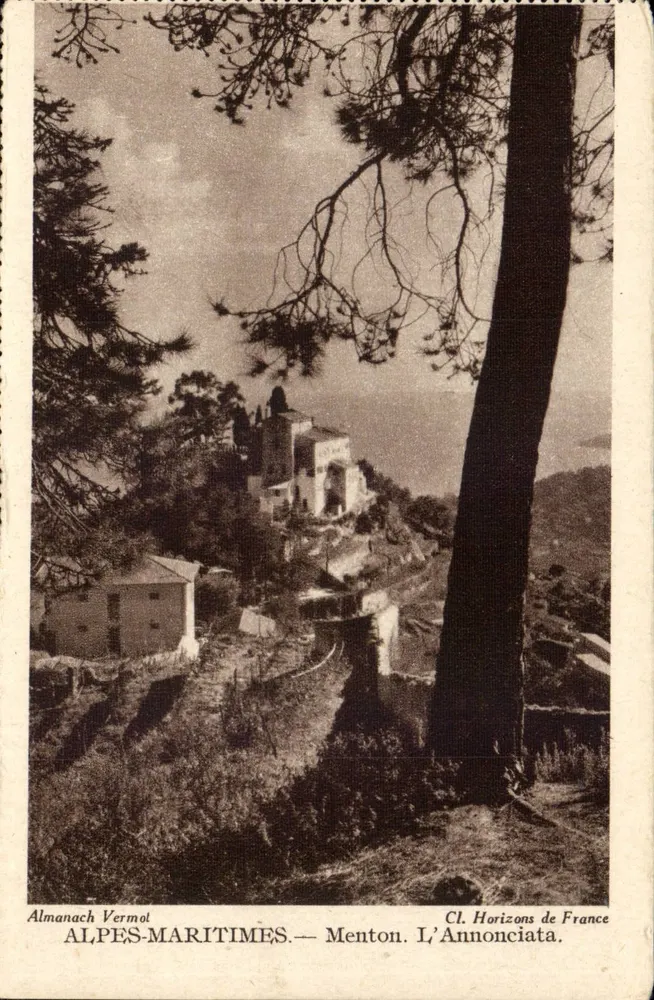 Menton. A Anunciação — Almanaque Vermot, Horizons de France - Frente