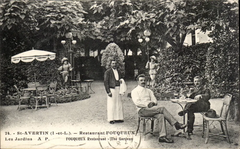 St-AVERTIN (I-et-L.) — Restaurant FOUQUEUX — Les Jardins A.P. - Vorderseite