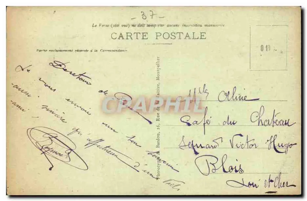 Esvres (I.-et-L.) — Vista geral — Monstrellier - Verso