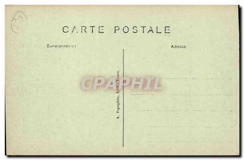 Ussé (Loir-et-Cher) — Het kasteel begonnen in de 16e eeuw — A.P. - Achterkant