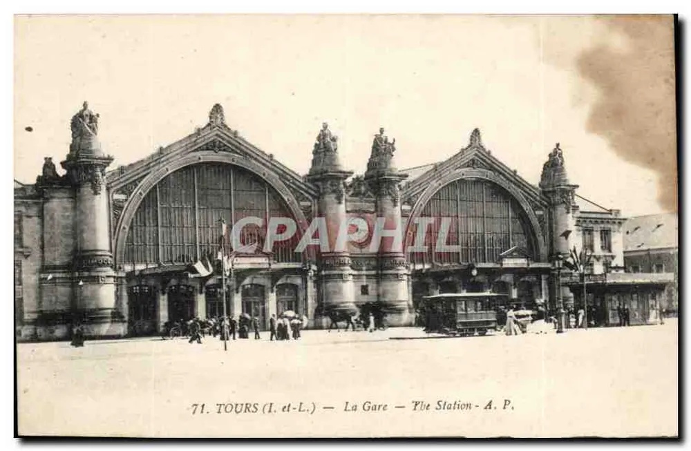Tours (I.-L.) — A Estação — The Station — A.P. - Frente