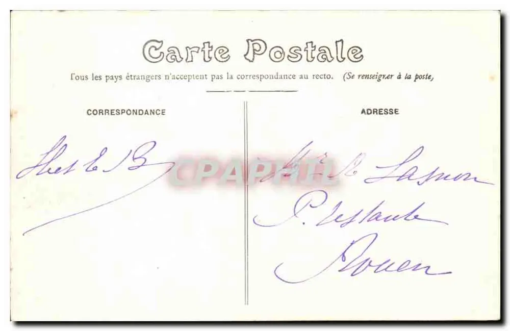 Tours — Hängebrücke Saint-Symphorien — G B 137, Verlag Tours - Rückseite