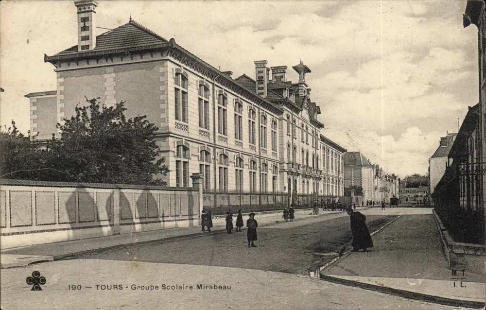 Tours — Grupo Escolar Mirabeau — I.L. editor, n° 190 - Frente