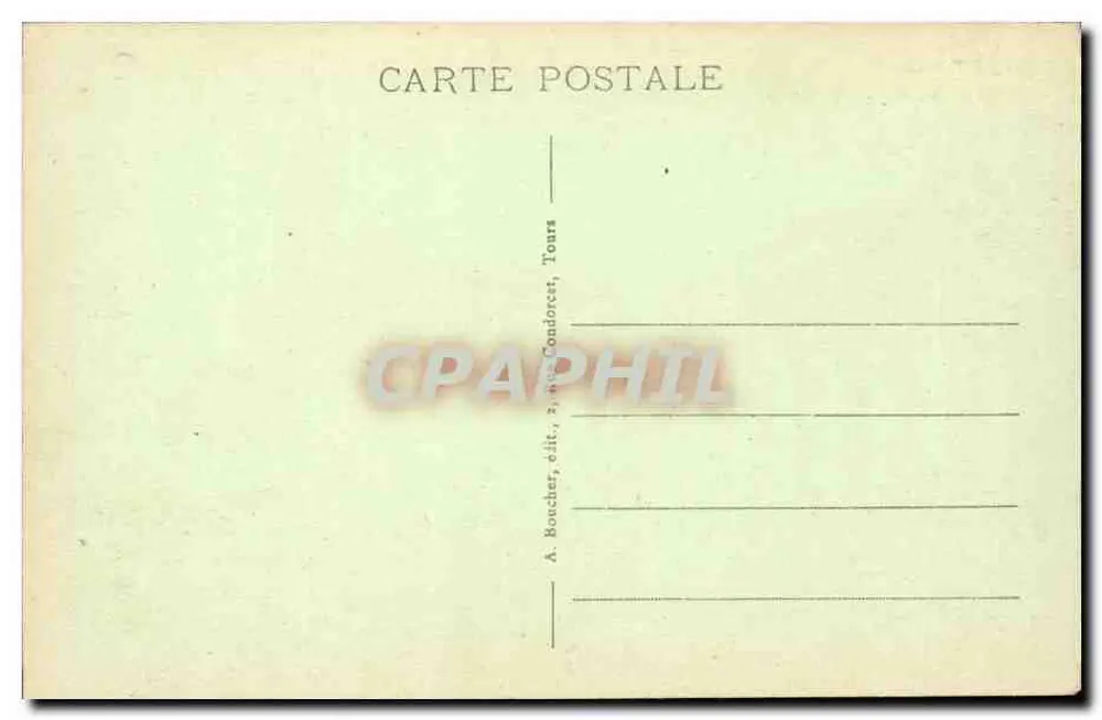 Tours (Loire-et-Loire) — O Palácio de Justiça — A. B. - Verso