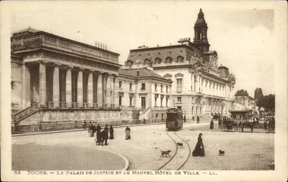 Tours — Das Palais de Justice und das Neue Rathaus — LL. - Vorderseite