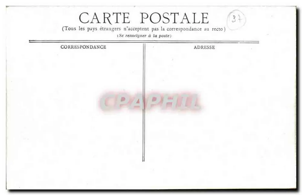 Tours — A Estação — C.A.R.S. Paris - Verso