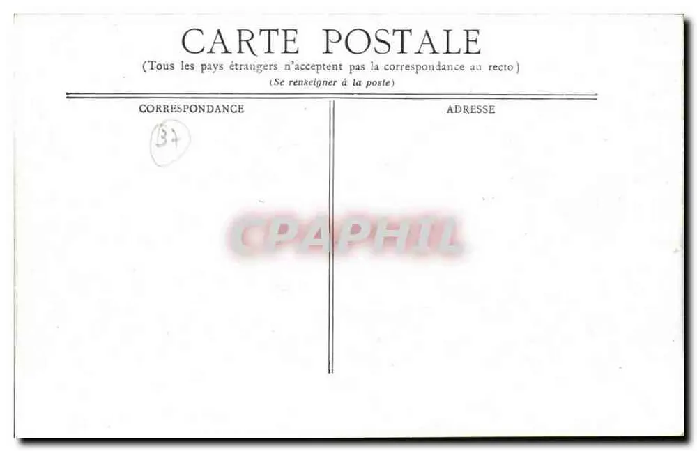 Tours — A Estação — E.A.R.S. Paris - Verso