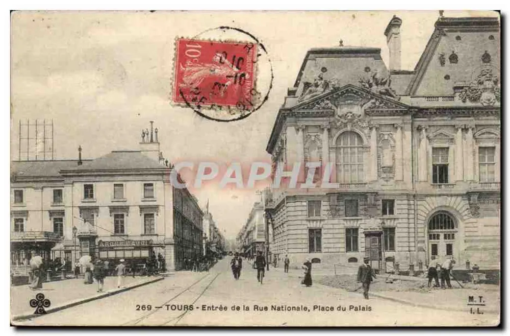 Tours — Eingang zur Nationalstraße, Palastplatz — M.T. I.L. n°269 - Vorderseite