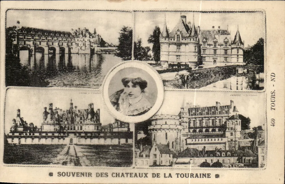 Schlösser der Touraine — Erinnerung an die Schlösser der Touraine — Tours, ND - Vorderseite