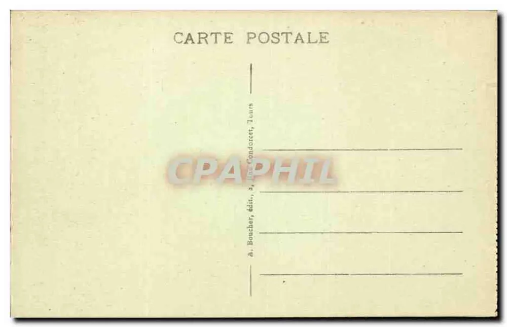 Tours (Loire) — Allgemeine Ansicht vom Coteau de St-Cyr — A. B. - Rückseite
