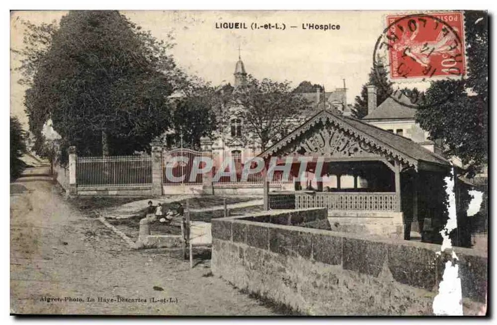 Ligueil (Il-et-L.) — O Asilo — Aigret-Photo, La Haye-Desencartes (Il-et-L.) - Frente