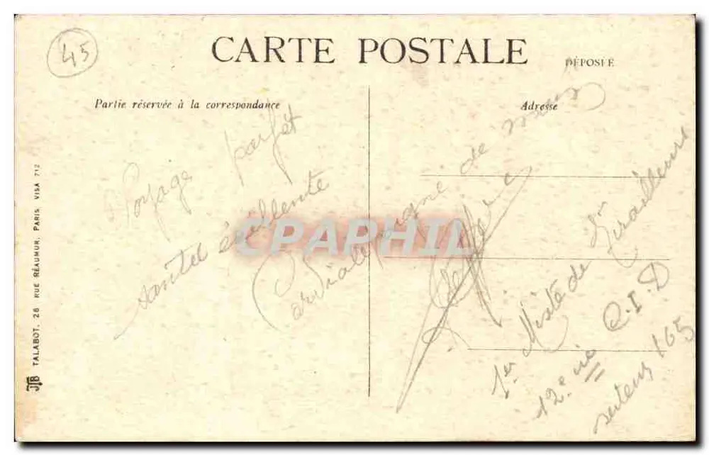 Amizades — D'ORLÉANS — Depositado JB - Verso