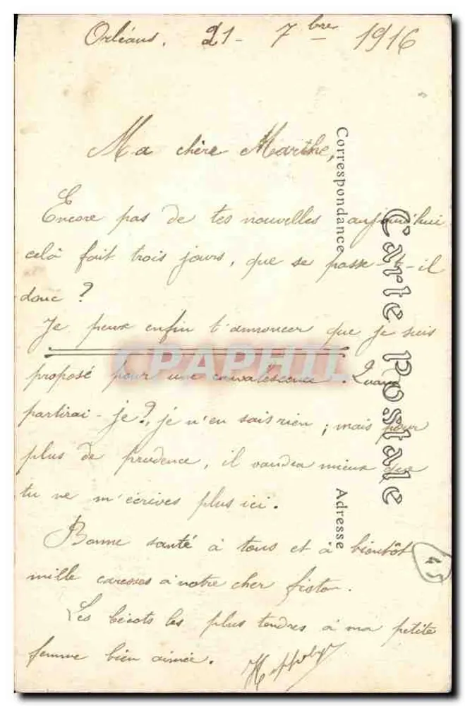 Orléans — Sitzungssaal des Stadtrats — ND. Foto. - Rückseite