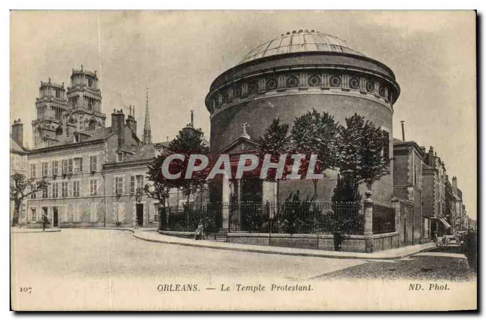 Orléans — O Templo Protestante — ND. Fot. n°107 - Frente