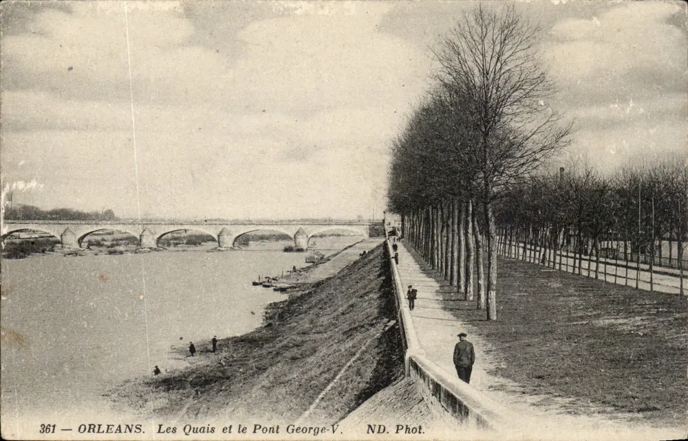 Orléans — Die Quais und die Brücke George-V — ND. Fotografie Nr. 361 - Vorderseite