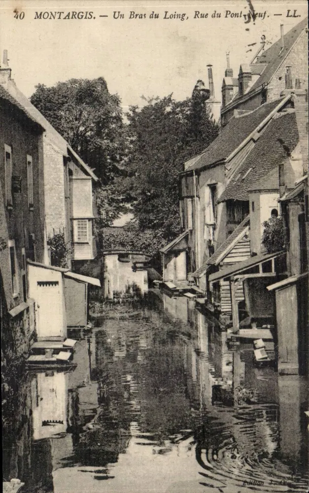 Montargis — Ein Zweig des Loing, Rue du Pont-Neuf — LL. - Vorderseite