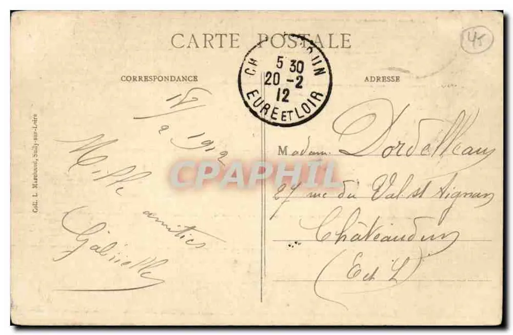 Grabmal von Phélypeaux de la Vrillère — Historisches Denkmal — L. Marchand, Nr. 45 - Rückseite