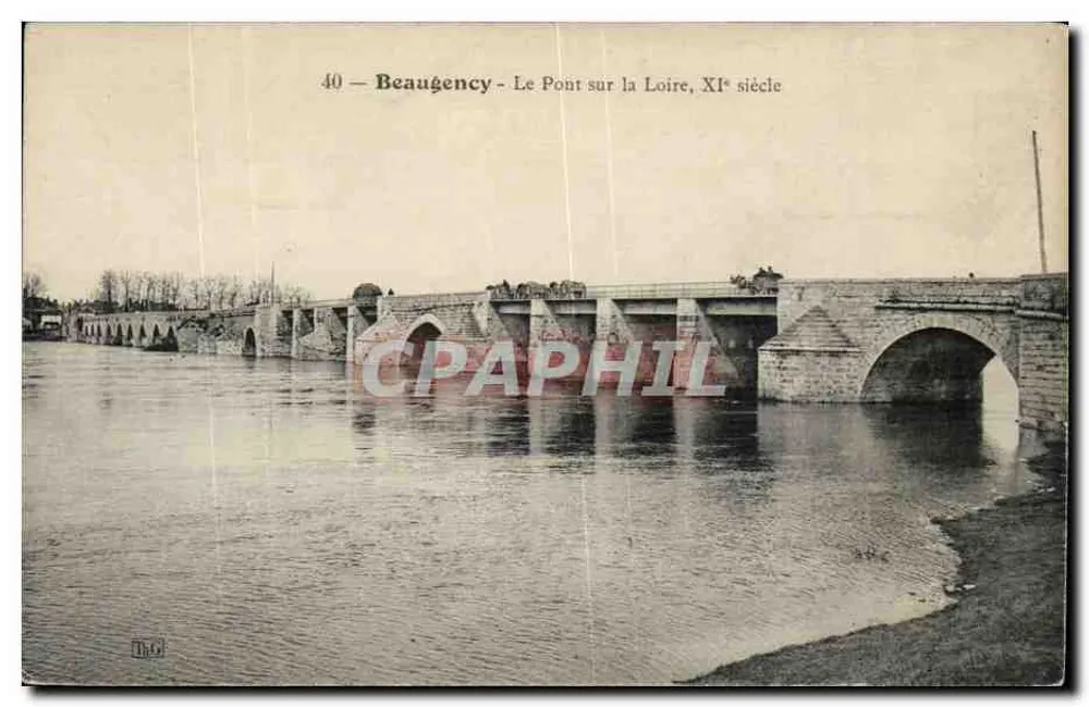 Beaunecey - O Ponte sobre a Loire, Século XI - Frente