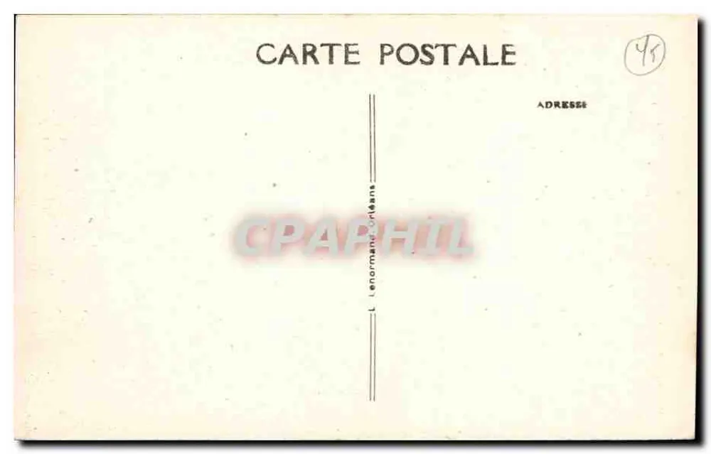 Saint-Benoît-sur-Loire (Loiret) — Nordportal der Basilika (Stil des 13. Jahrhunderts) — Verlag L. Lenormand, Orléans - Rückseite