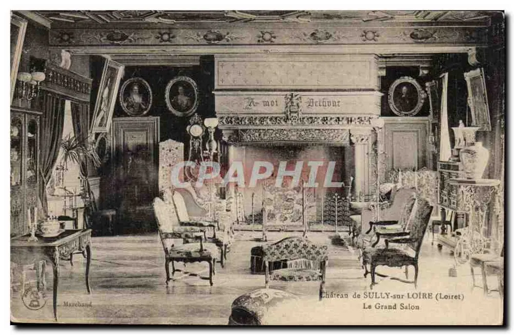 Schloss SULLY-sur-LOIRE (Loiret) — Der Große Salon — Verlag Marchand - Vorderseite