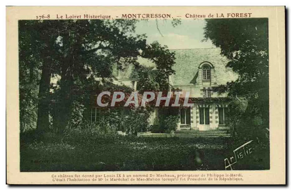 Zamek La Forest — Montcresson — Historia Loiretu — n°276-8 - Awers