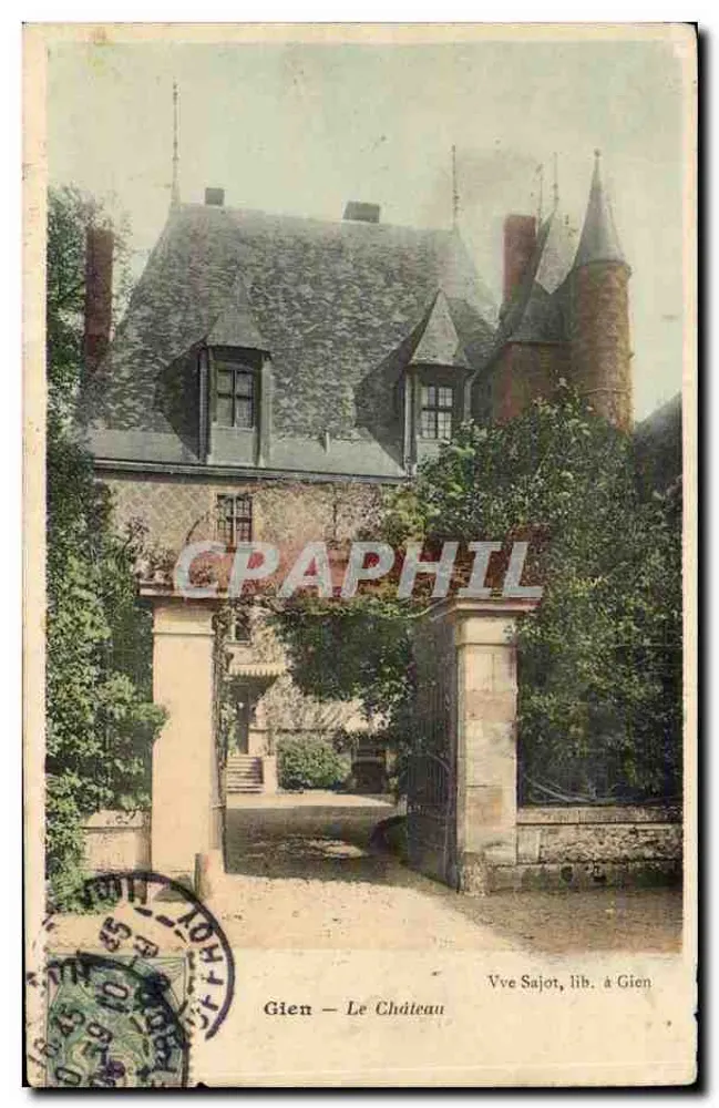 Gien — O Castelo — Vve Sajot, editora em Gien - Frente