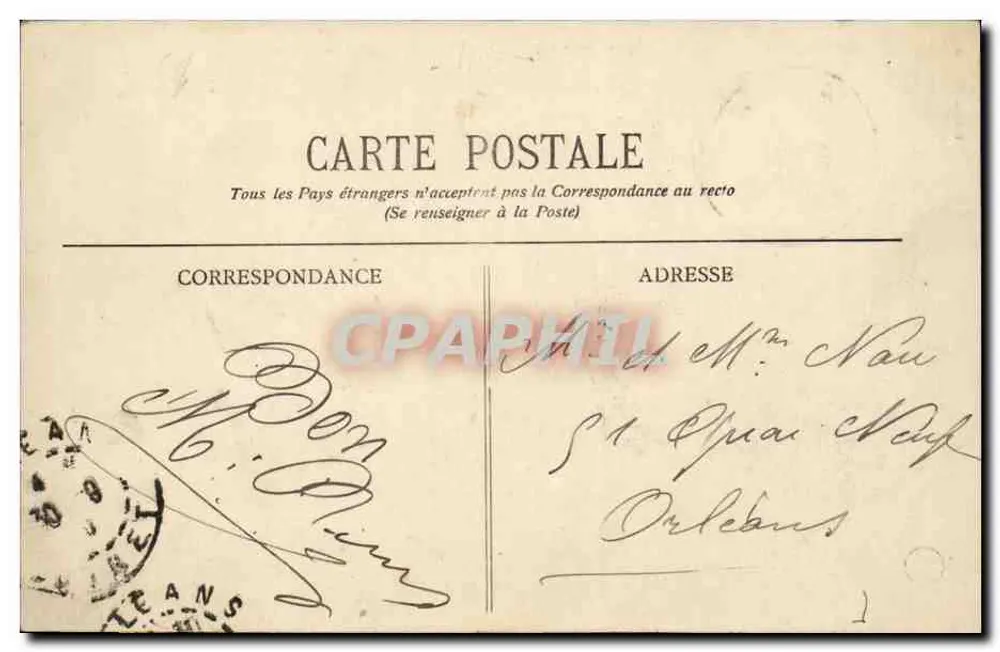 Châteauneuf-sur-Loire — Vista geral — Edição Vieugue - Verso