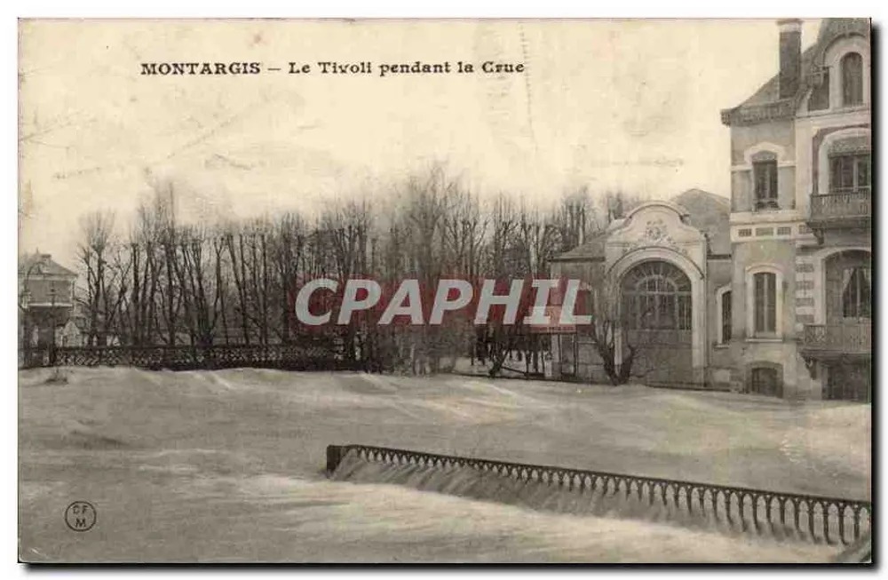 Montargis — Tivoli während der Hochwasser — C.F. M. - Vorderseite