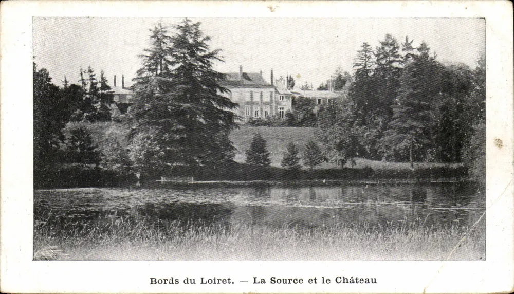 Margens do Loiret — A Fonte e o Castelo - Frente