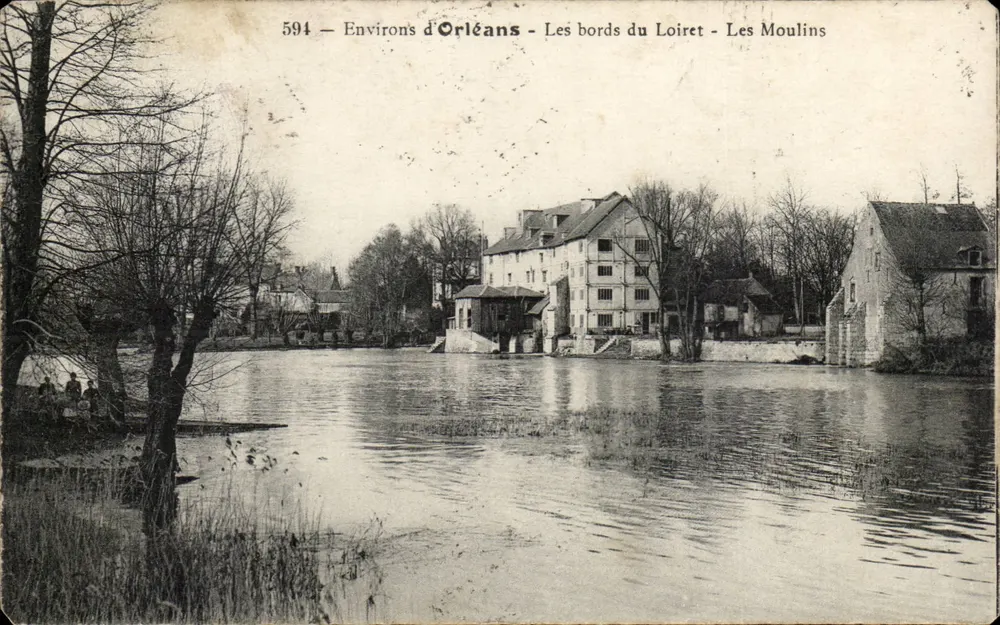 Umgebung von Orléans — Die Ufer des Loiret — Les Moulins — n°594 - Vorderseite