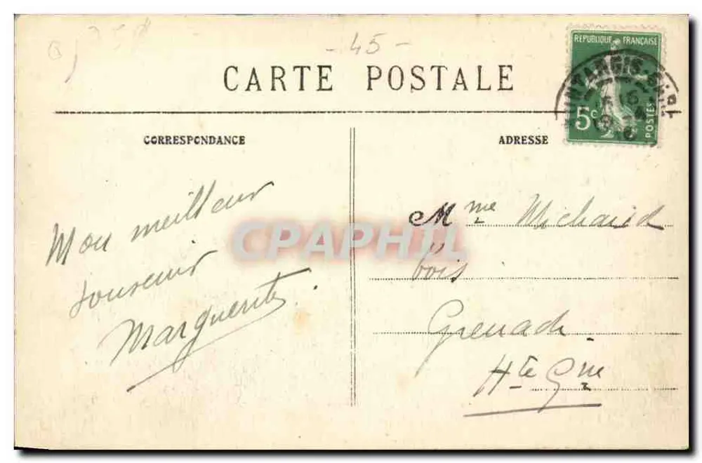 Montargis — Rue Louis Lacroix — C.F. M. - Achterkant