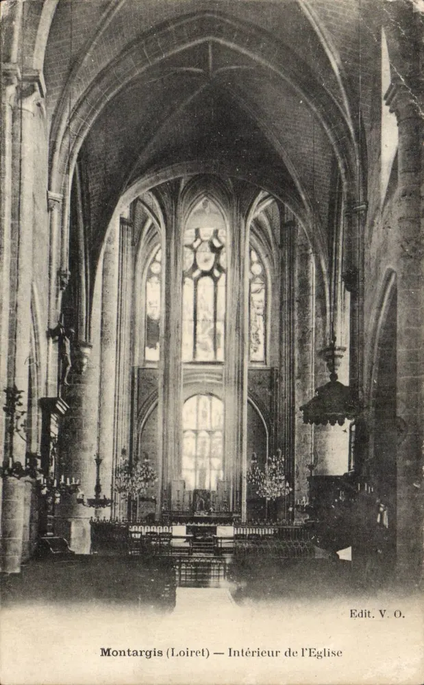 Montargis (Loiret) — Interior da Igreja — Edit. V. O. - Frente
