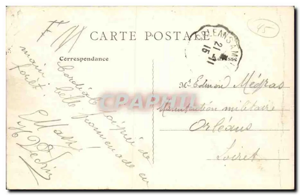 Malesherbes - L'Essonne am Konventbrücke — Ch B: 112 - Rückseite