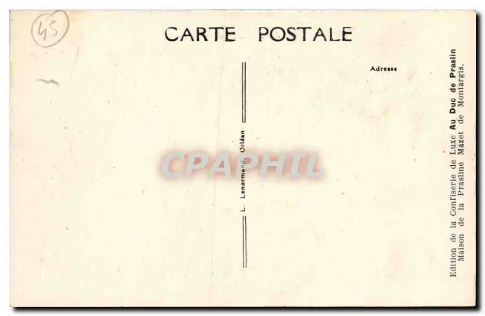 Montargis (Loiret) — Entrée du Vélodrome — Édition Prasilin - Verso