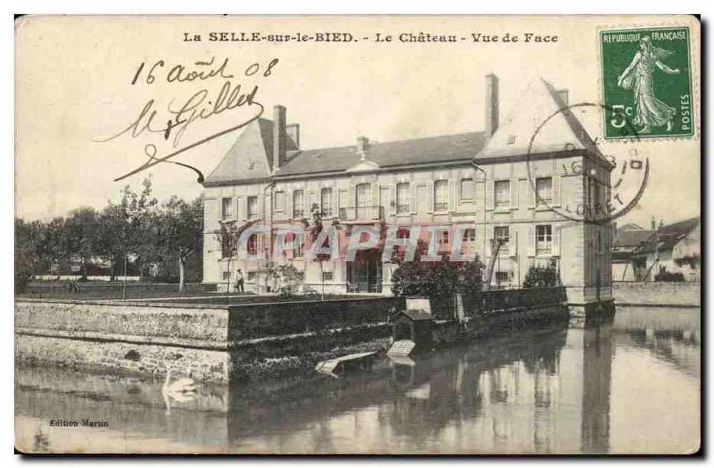 La SELLE-sur-le-BIED - O Castelo - Vista Frontal — Edição Marin - Frente