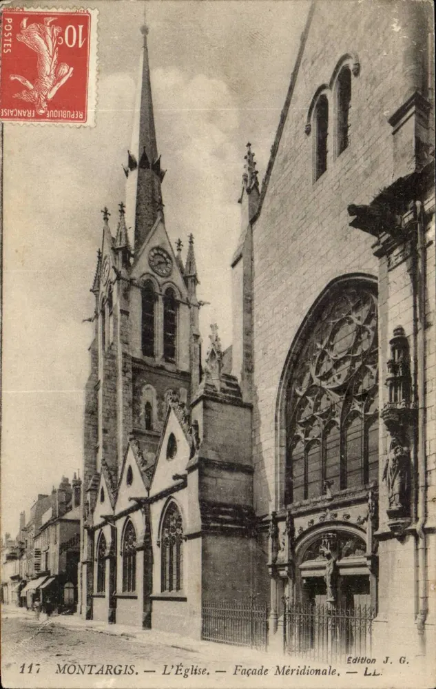 Montargis — A Igreja — Fachada Meridional — Edição J. G. - Frente