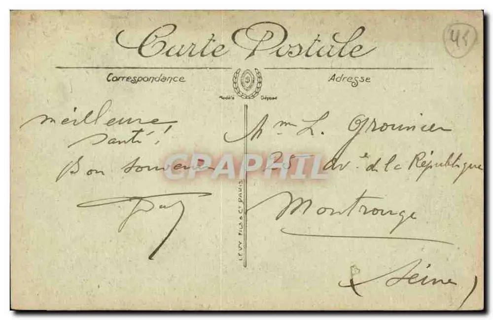 Montargis — A Igreja — Fachada Meridional — Edição J. G. - Verso
