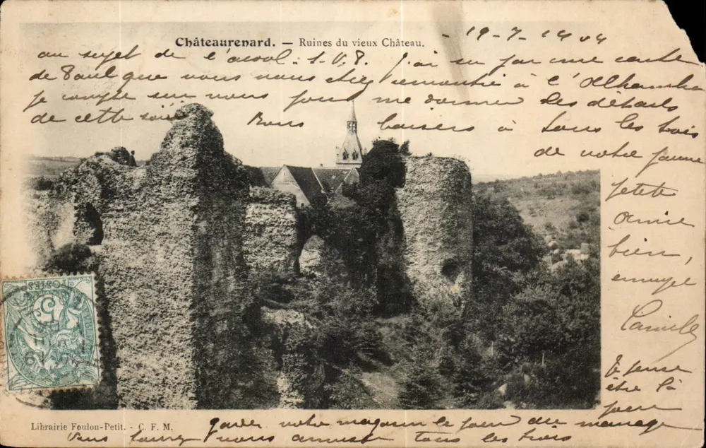 Châteaurenard — Ruinen des alten Schlosses — Librairie Foulon-Petit - C.F.M. - Vorderseite