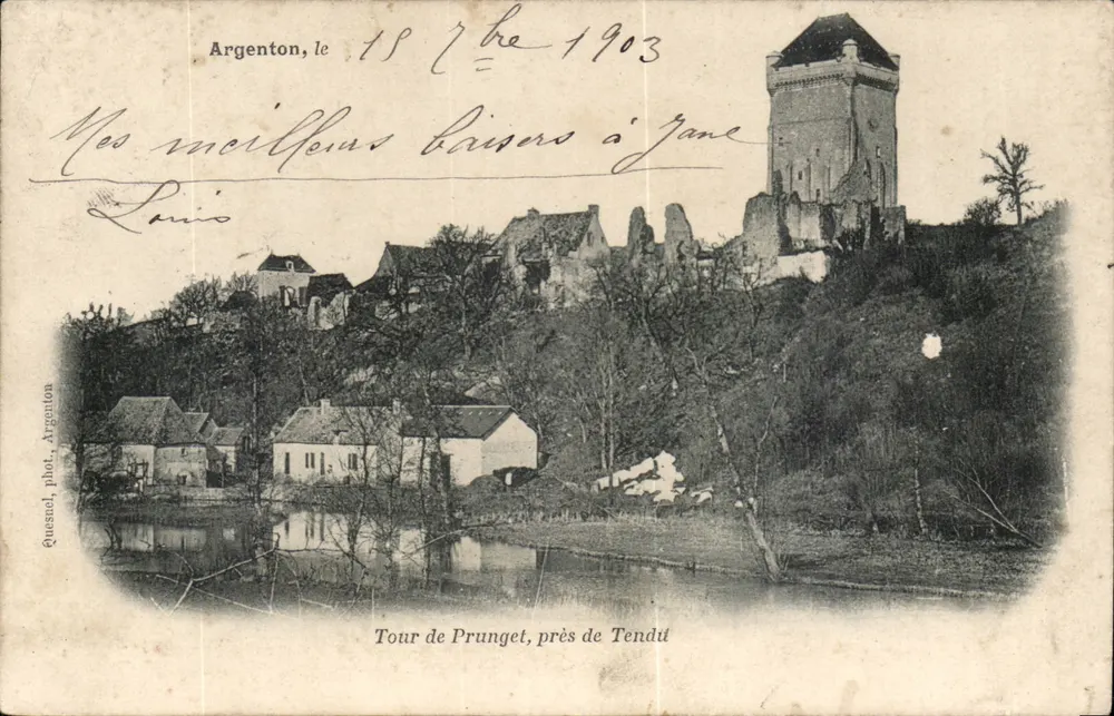 Tour de Prunget, nahe Tendu — Argenton — Quesnel, Fotografie Argenton - Vorderseite